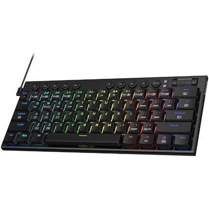 Redragon K632 Noctis 60% Wired RGB, Ultra-Thin Low Profile Mechanical Gaming Keyboard - Black