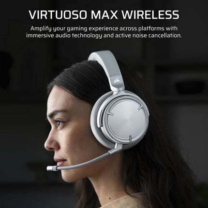CORSAIR VIRTUOSO MAX Wireless Gaming Headset - Silver