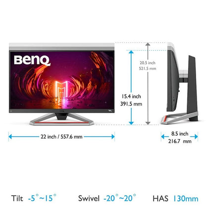 BenQ MOBIUZ EX2510S Gaming Monitor, Black, FreeSync Premium, Flicker-Free, Built-In Speakers, EX2510S