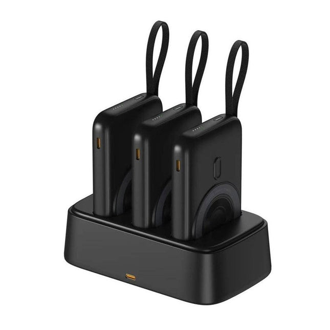 Gizzy 3 in 1 15W Wireless Magsafe Power Bank Combo 10000mAh