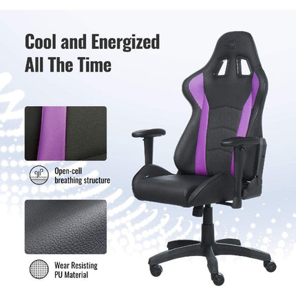 Cooler Master Caliber R1 Gaming Chair - Black/Purple