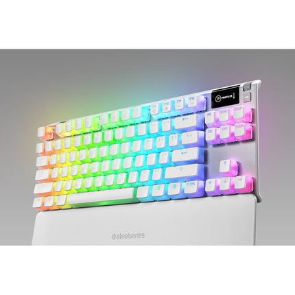 Steel Series Apex 7 TKL Ghost RGB Mechanical Gaming Keyboard US (Red Switch) - White