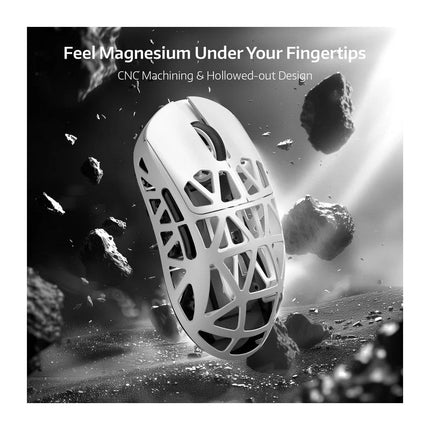 ATTACK SHARK R2 Magnesium Alloy PAW3950 8K Tri-Mode (Bluetooth/2.4G /Wired) Wireless Gaming Mouse