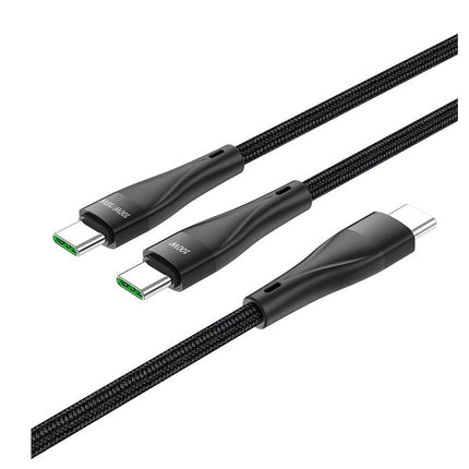 Hoco 100 W 2 in 1 Type-C Charging Cable