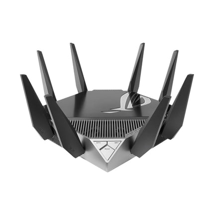 Asus ROG Rapture, Tri-band WiFi 6E (802.11ax), Gaming Router 6GHz Band 2.5G, WAN/LAN Port PS5 Compatible, Triple-level Game Acceleration