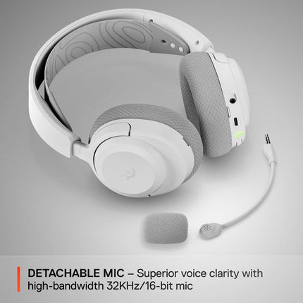 SteelSeries Arctis Nova 3X Wireless Gaming Headset for Xbox, PC, Switch, VR, Mobile - White