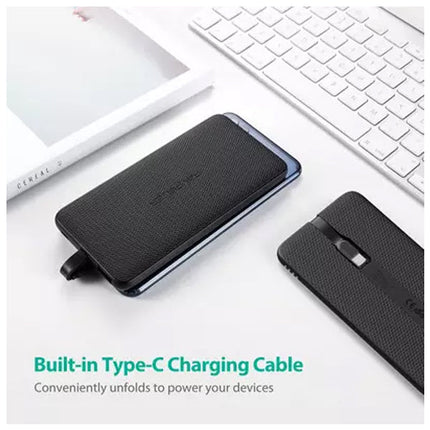 RAVPower RP-PB160 5000mAh Type-C Cable Power Bank - Black