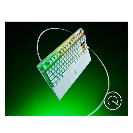Razer Huntsman V3 Pro Tenkeyless 8 KHz Analog Optical Esports Gaming Keyboard - US Layout - White
