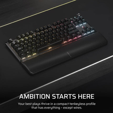 Corsair K70 CORE TKL Wireless RGB Mechanical Gaming Keyboard - Black