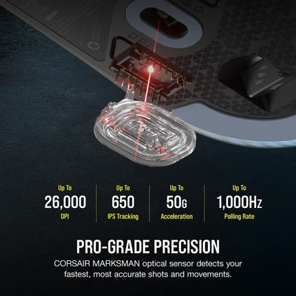 Corsair M75 Lightweight RGB Wireless Gaming Mouse (AP) - Black