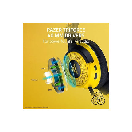 Razer Kraken V4 X Wired Gaming Headset - Pokémon Kanto Starters Edition