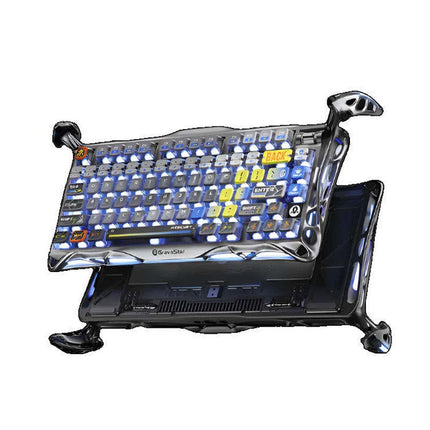 GravaStar Mercury K1 Pro 75% Wireless Mechanical Gaming Keyboard - Interstellar Silver