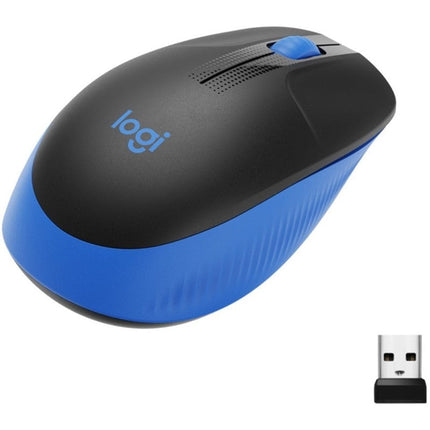 Logitech M190 Full-Size Wireless Mouse - Blue