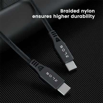 ZLOS USB-C to USB-C Cable MFI Cable, 1.2 M (5 Years Warranty)