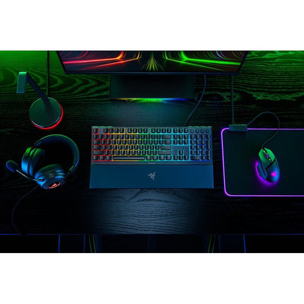 Razer Ornata V3 Wired RGB Membrane Gaming Keyboard, Mecha-Membrane Switches (US Layout) - Black