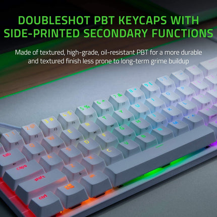 Razer Huntsman Mini RGB Wired Mini Keyboard - Mercury Edition