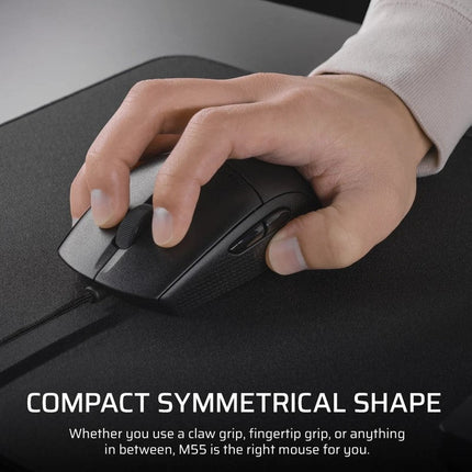 Corsair M55 Lightweight Wired Gaming Mouse (AP) - Black