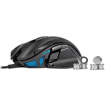 Corsair NIGHTSWORD RGB, Optical, 18000DPI Tunable FPS/MOBA Gaming Mouse - Black