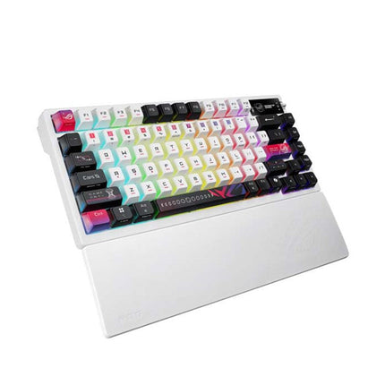 Asus ROG M704 AZOTH X 75%, NX Mechanical Switch Wireless Gaming Keyboard, White - Arabic Layout