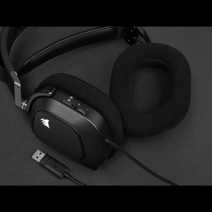 Corsair HS80 RGB USB Wired Gaming Headset for PC - Carbon