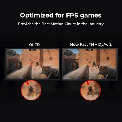 BenQ ZOWIE XL2586X+ 24" FHD Fast TN, 600Hz HDMI 2.1 DyAc 2 Esports Gaming Monitor - Black
