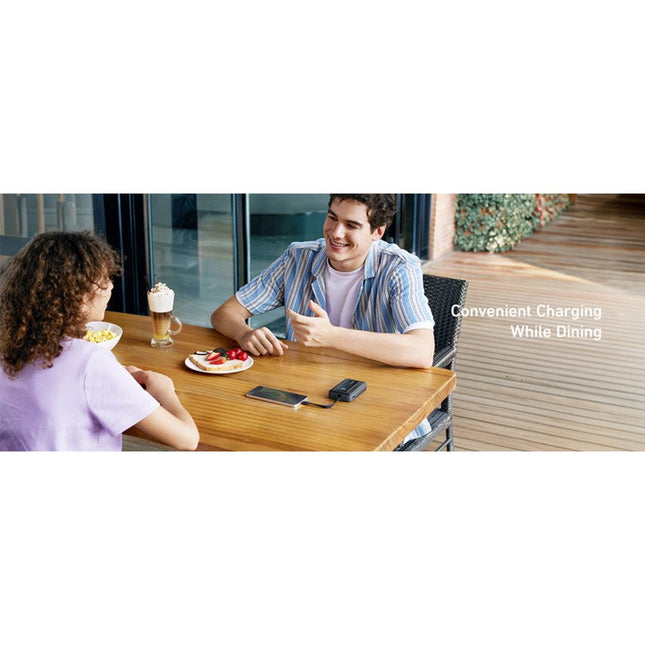Anker Zolo Power Bank 20000mAh 22.5W Fast Charging Power Bank with Built-in USB-C Cable - Black