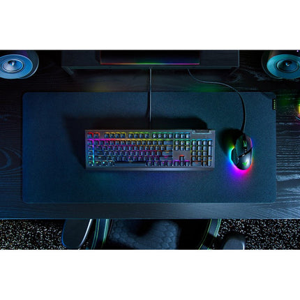 Razer BlackWidow V4 X Mechanical Gaming Keyboard with Razer Chroma RGB Green Swith  (Arabic Layout) - Black