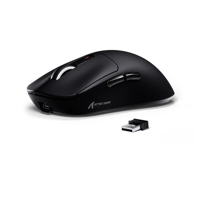 ATTACK SHARK X3 Tri-Mode (Bluetooth/2.4G /Wired) Wireless Gaming Mouse PAW3395 Superlight - Black