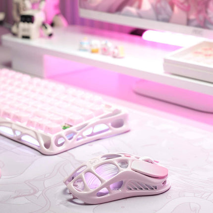 GravaStar Mercury M1 Pro Wireless Gaming Mouse - Sakura Pink