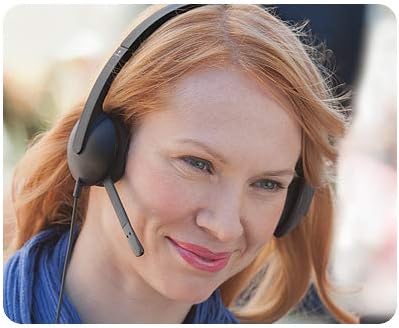 Logitech H340 USB Headset, Plug And Play, Noise Cancelling Microphone, USB Type A, Adjustable Headband - Black