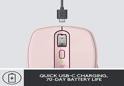 Logitech MX Anywhere 3 Bluetooth Wireless Mouse - Rose