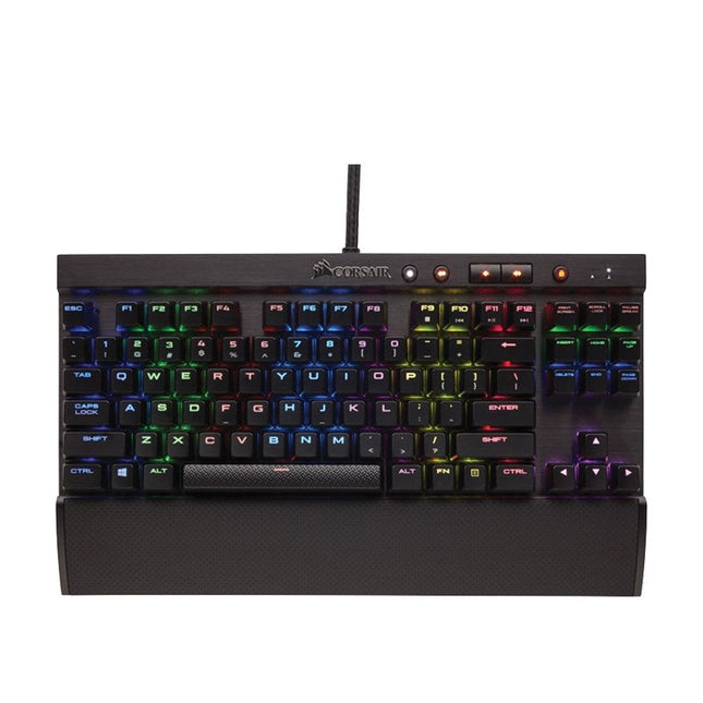 Corsair K65 RGB RAPIDFIRE TKL Wired Mechanical Gaming Keyboard (CHERRY MX Speed RGB) - Black