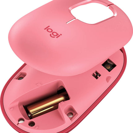 Logitech POP with Emoji Wireless/Bluetooth Mouse - Pink