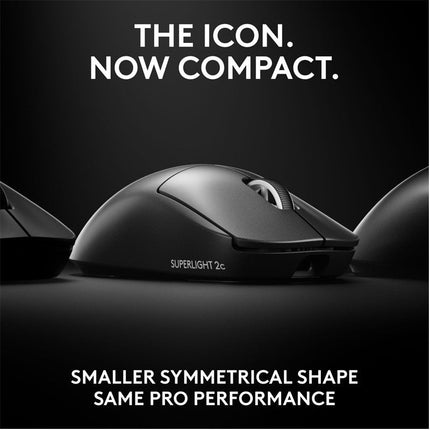 Logitech PRO X SuperLight 2 Compact Wireless Gaming Mouse - Black