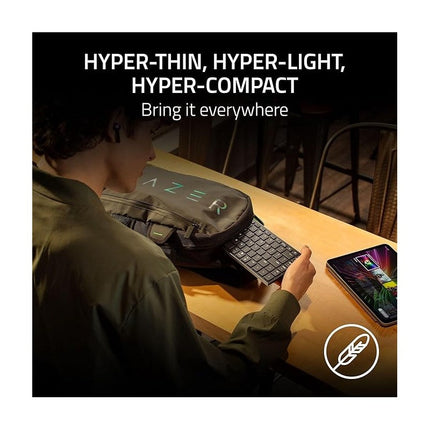 Razer Joro Portable RGB Wireless, Ultra Low-Profile Switches, Gaming Keyboard - Black
