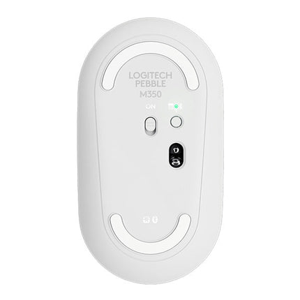 Logitech M350 Pebble Wireless Mouse - Off White