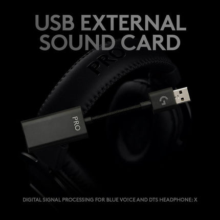 Logitech PRO X Gaming Headset With Blue Voice - Black