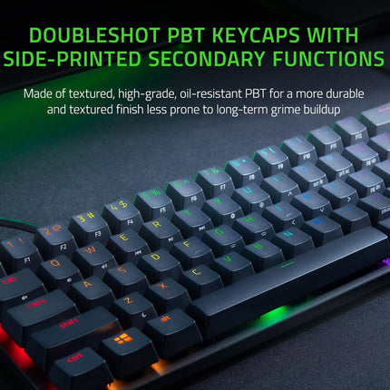 Razer Huntsman Mini Gaming Keyboard, Purple Switch, Chroma RGB, Black