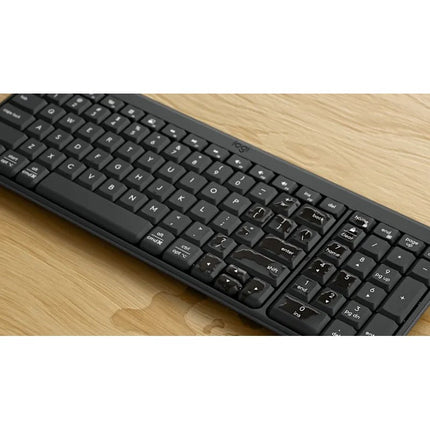 Logitech K250 Wireless/Bluetooth Keyboard, English/Arabic - Graphite