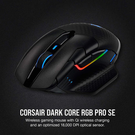 Corsair DARK CORE RGB PRO SE Wireless Gaming Mouse - Black