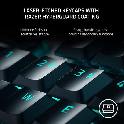Razer DeathStalker V2  Low-Profile RGB Optical Gaming Keyboard Linear Optical Switch (US Layout) - Black