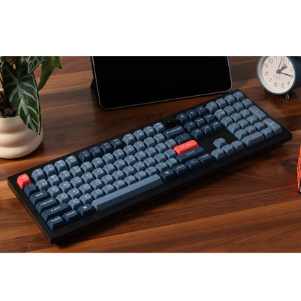 Keychron V6 Max 100% RGB Backlight Swappable Fully Assembled Knob, QMK/VIA Wireless Mechanical Gaming Keyboard (Gateron Jupiter Red Switch) - Carbon Black - English/Arabic Keyboard