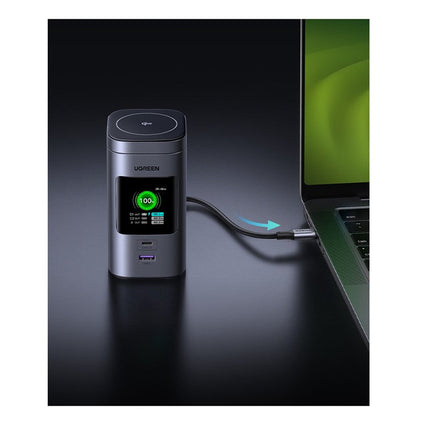 Ugreen 20000mAh 145W Fast Charging Qi2 15W Power Bank - Black/Grey