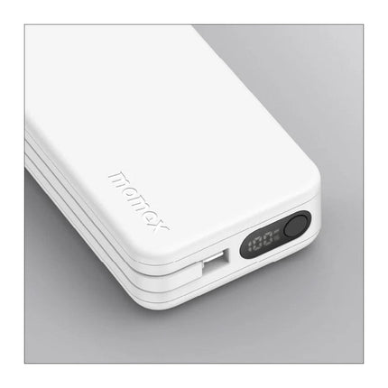 Momax 1-Power Vital+ 10000mAh Battery Pack with Built-in USB-C and Lightning Cable