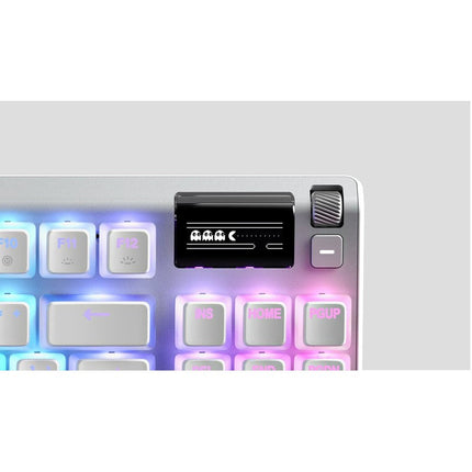 Steel Series Apex 7 TKL Ghost RGB Mechanical Gaming Keyboard US (Red Switch) - White