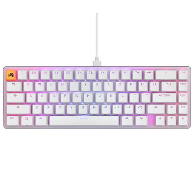 Glorious Model D PRO Wireless Gaming Mouse - Flamingo Pink - Forge Glorious GMMK2 65% Pre-Built Wired RGB Mechanical Gaming Keyboard - Pink, US Layout