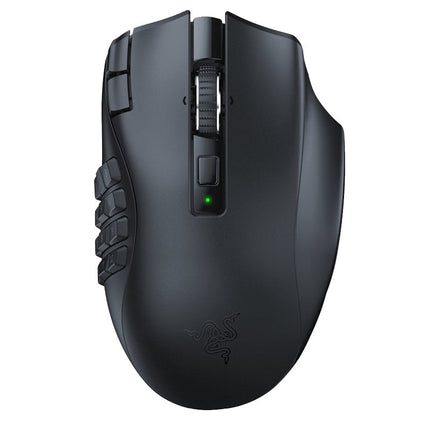 Razer Naga V2 HyperSpeed Ergonomic Wireless MMO Gaming Mouse with 19 Programmable Buttons - Black