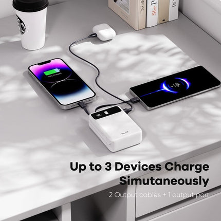 ZLOS LB20 22.5W 20000mAh Power Bank with Built-in Cables (2 Years Warranty)