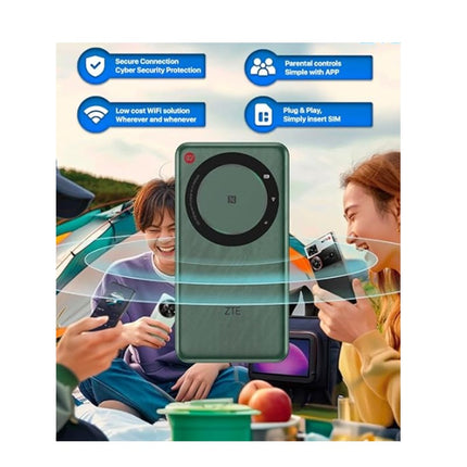 ZTE 5G Portable WiFi Mobile Router U30 Air, Intelligent Dual Network up to 650Mbps, NFC One Touch Connect, 4500mAh Large Battery Unlock - Global Version