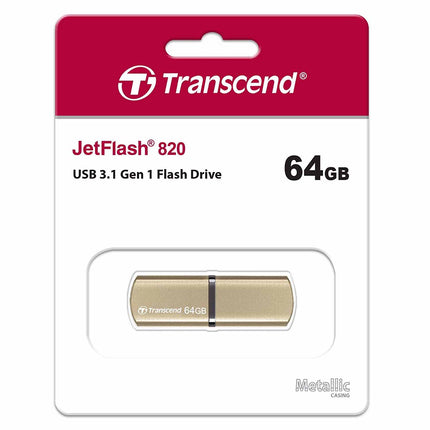Transcend 64GB JetFlash 820 USB 3.1 Flash Drive